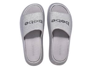 bebe Ploffy Women Slide-23215-ShinySolver Glitter