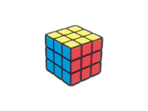 Jibbitz Solved Rubiks Cube