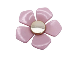 Jibbitz Big Pink Metal Flower