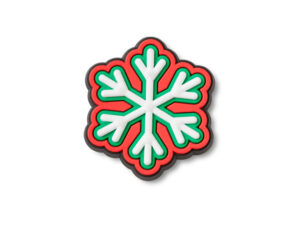 Jibbitz Green and Red Snowflake
