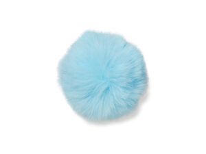 Jibbitz Blue Fur Pompom Ball