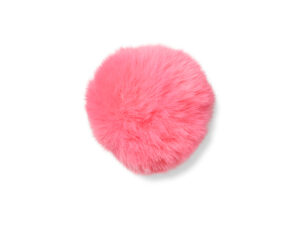 Jibbitz Fushia Fur Pompom Ball