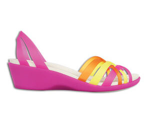 Crocs Huarache Mini Wedge Women Fuchsia/Grapefruit