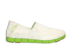 Crocs Stretch Sole Loafer Women White Volt Green