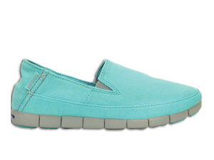 Crocs Stretch Sole Loafer Women Pool Light Grey