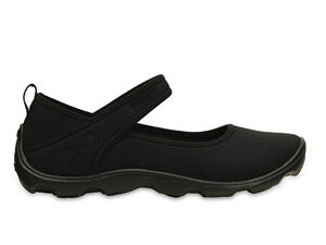 Crocs Duet Busy Day Mary Jane Juniors' Black Black