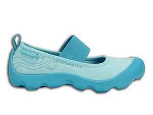Crocs Duet Busy Day Mary Jane Children's Ice Blue Surf
