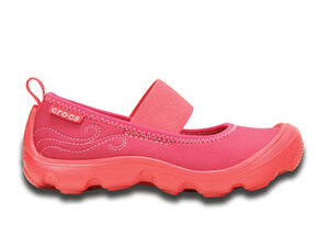 Crocs Duet Busy Day Mary Jane Children's Coral Raspberry