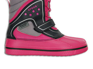 Crocs AllCast Waterproof Boot Junior's Candy Pink Black