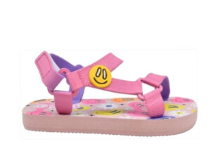 Cubs Pink Smiles and flowers Baby Girl Sling CUBS Sandal