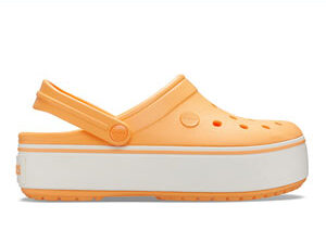 Crocs Crocband Platform Clog Cantaloupe White