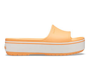 Crocs Crocband Platform Slide Cantaloupe White