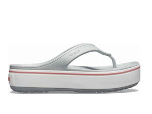 Crocs Crocband Platform Flip Light Grey Rose