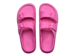 Pull&Bear Rubberized Sandal With Buckles Slide Pink