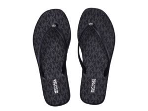 Michael Kors Lilo Wedge Flip Flop Women Black/Black