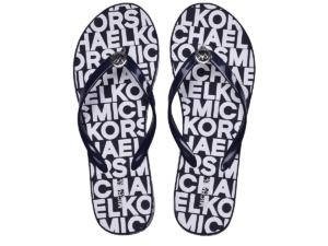 Michael Kors Lilo Wedge Flip Flop Women Navy