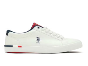 US Polo Assn Men Solid Anton 2.0 Sneakers White