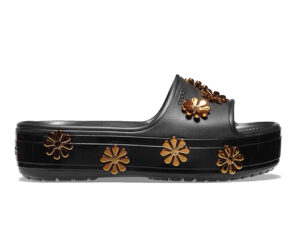 Crocs Crocband Platform Metallic Blooms Black