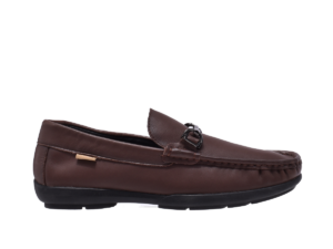 Jeep Slip on Leather Loafer-CTB2118-Brown