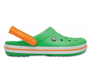 Crocs Crocband Grass Green/White/Blazing Orange