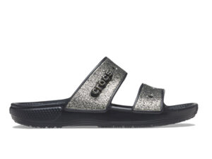 Crocs Classic Glitter II Sandal Black gold