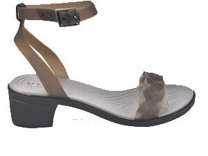 Crocs Isabella Block Heel Women BLACK GRAPHITE