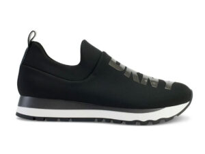 DKNY Women's Tokyo Slip On Comfort Sneaker with Glitter Logo Detail BLACK