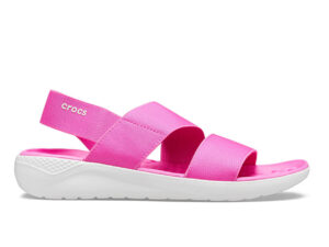 Crocs LiteRide Stretch Sandal Electric Pink Almost White