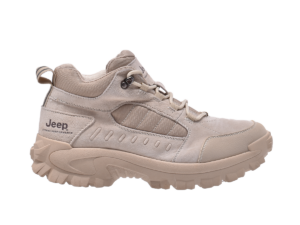 Jeep Mid Top Lace Chunky Suede Sneaker-J041291156-Beige