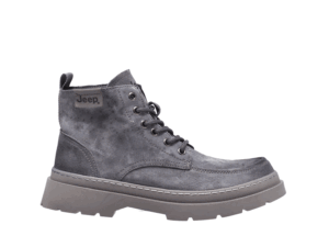 Jeep Ankle Lace Moc Toe Suede Boot-P214M08116-DarkGray
