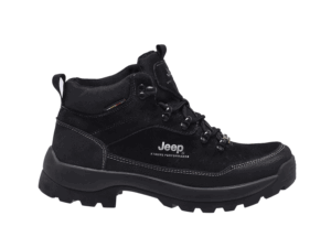 Jeep Mid Top Lace Combat Padded Suede Boot-P131291239-Black