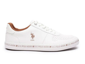 US Polo Men Central Lacing Solid Conrad Sneakers White