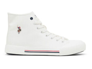 US Polo Men Vlair Off White Classics Mid Top Sneakers