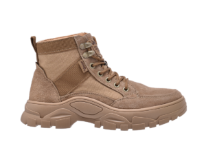 Jeep Mid Top Lace Combat Suede Boot-P0322179-Beige