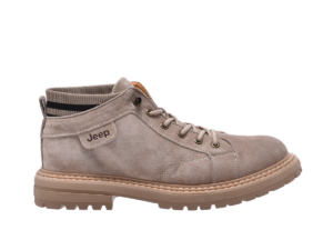 Jeep Mid Top Lace Hiking Suede Boot-C213M06031-Beige