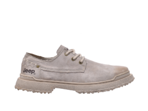 Jeep Low Cut Lace Round Toe Classic Suede Shoes-P10220790K-Beige