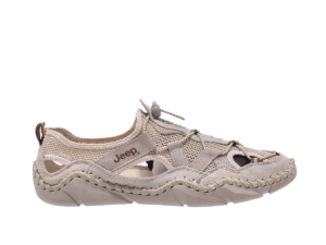 Jeep Flat Slip on Breathable Comfort Sneaker-P11100060k-Beige