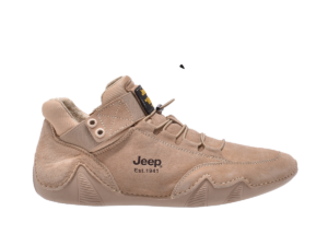 Jeep Flat Lace Comfort Suede Sneaker-P12120371k-Khaki