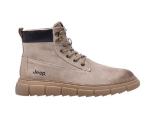 Jeep Ankle Lace up Padded Soft Leather Boot-P12230310k-Beige