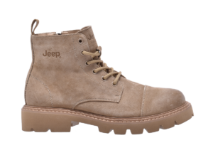 Jeep Ankle Lace Cap Toe Combat Boot-P214M08070-Beige