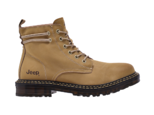 Jeep High Top Lace Classic Soft Leather Boot-P214M08089-Beige