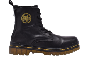 Jeep High Top Lace up Leather Boot-P214M08139-Black