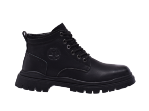 Jeep Ankle Lace Combat Leather Boot-P214M08220-Black