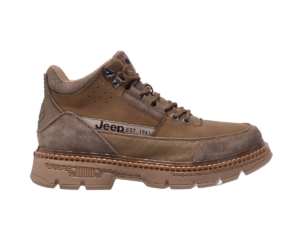 Jeep High Top Lace up Combat Suede Boot-P224M06088-Brown