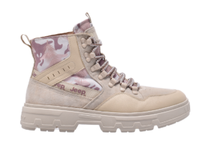 Jeep High Top Lace Combat Camo Boot-P224M06112-OffWhite