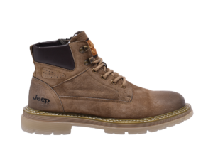 Jeep Ankle Lace up Padded Soft Leather Boot-P224M08053-khaki
