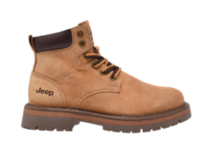 Jeep Ankle Lace up Padded Soft Leather Boot-P234M08375-Beige