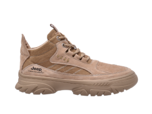 Jeep Mid Top Lace up Hiking Suede Boot-P341091102-Beige