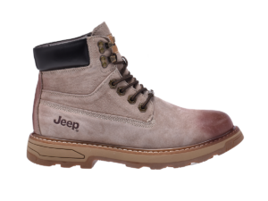 Jeep Ankle Lace Padded Soft Leather Boot-P693078K-Beige