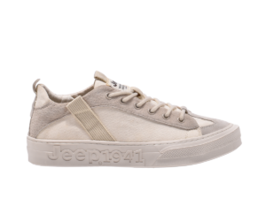 Jeep Low Cut Lace Court Sneaker-P901160K-Beige